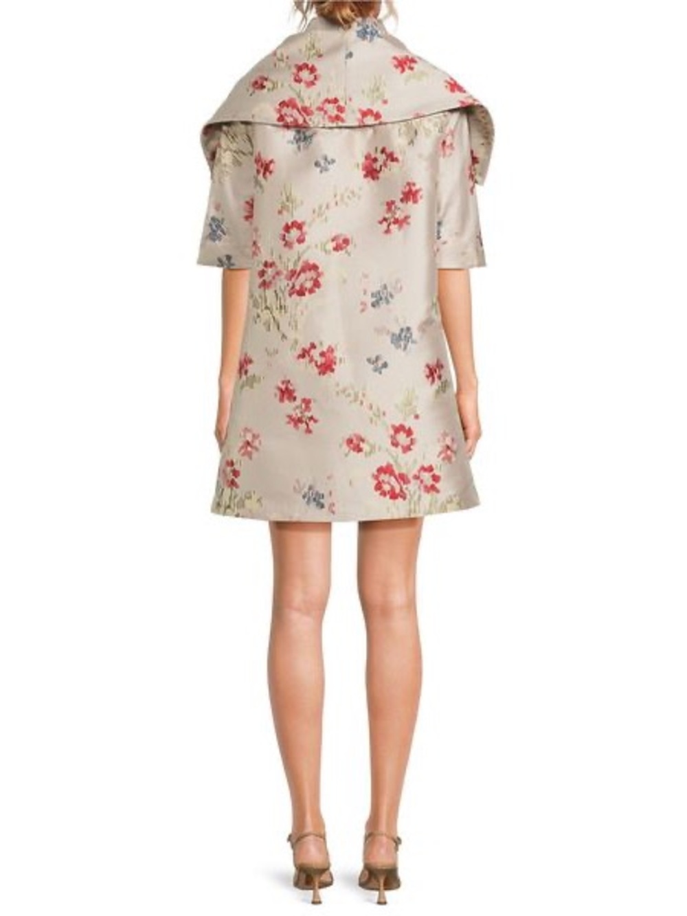 NWT BURU Jacquard Tailored Car Coat Floral Sz S/M - Picture 5 of 9